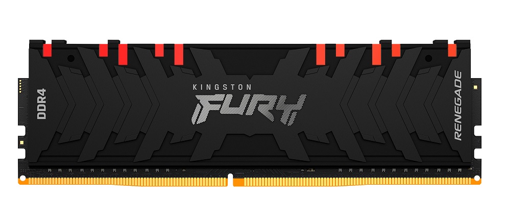 Memria RAM Kingston Fury Renegade RGB 8GB (1x8GB) DDR4-3200MHz CL16 Preta 1